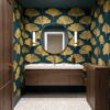 bold powder room
