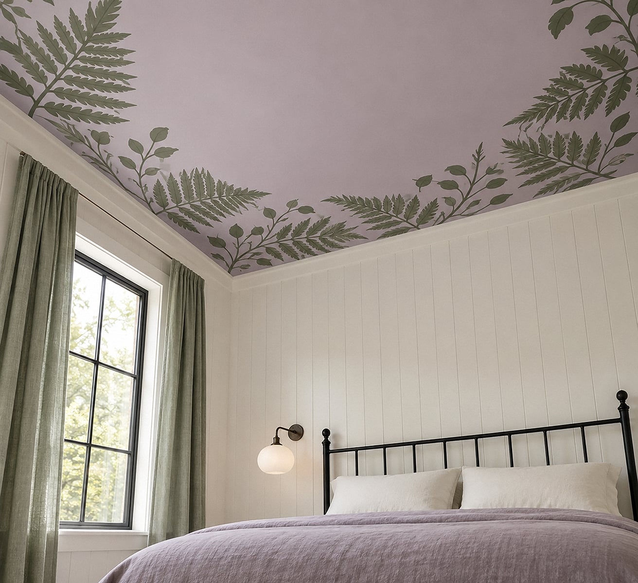 botanical ceiling detail