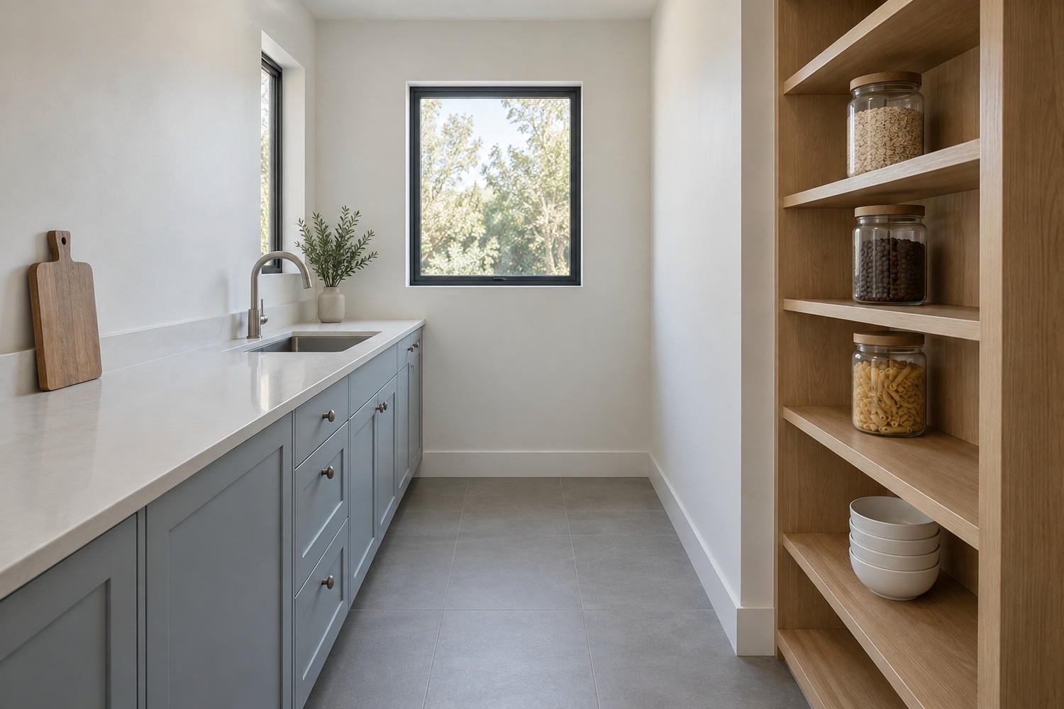 compact scullery galley