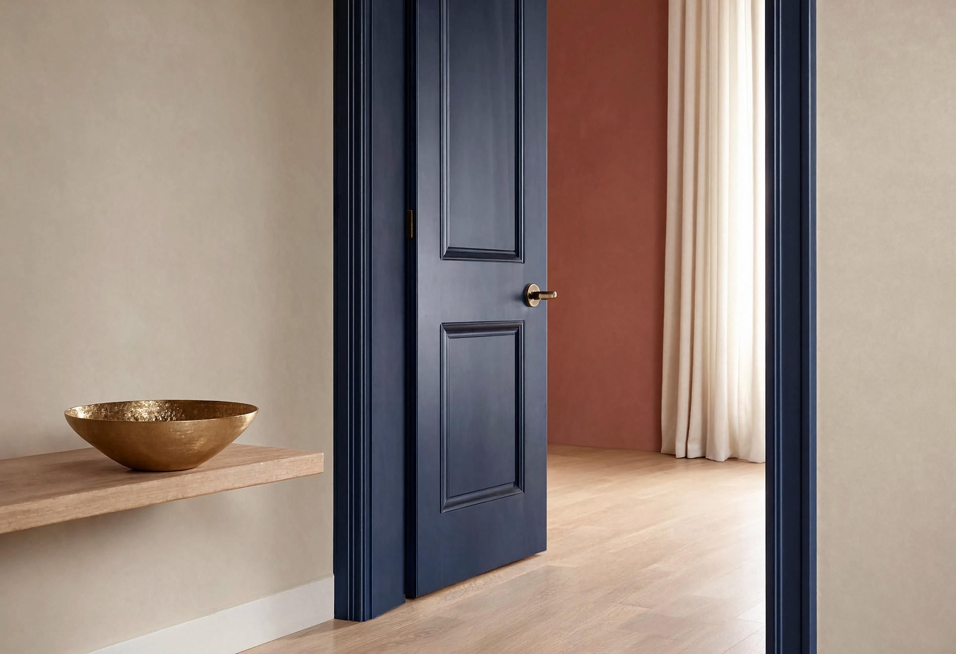 deep blue doorway