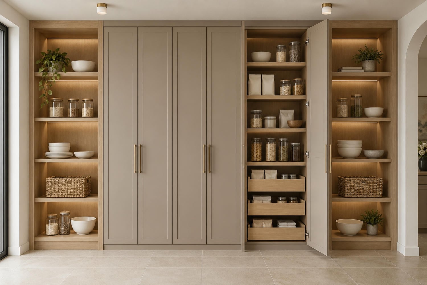 full height pantry run