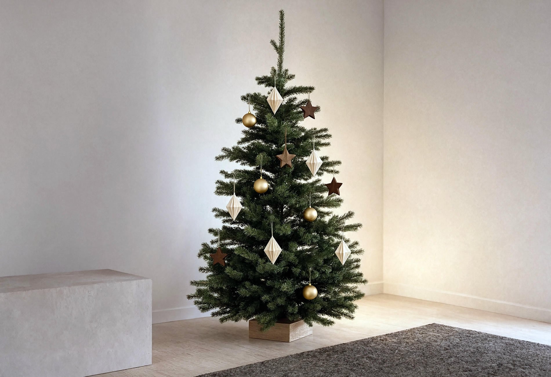 geometric ornament tree