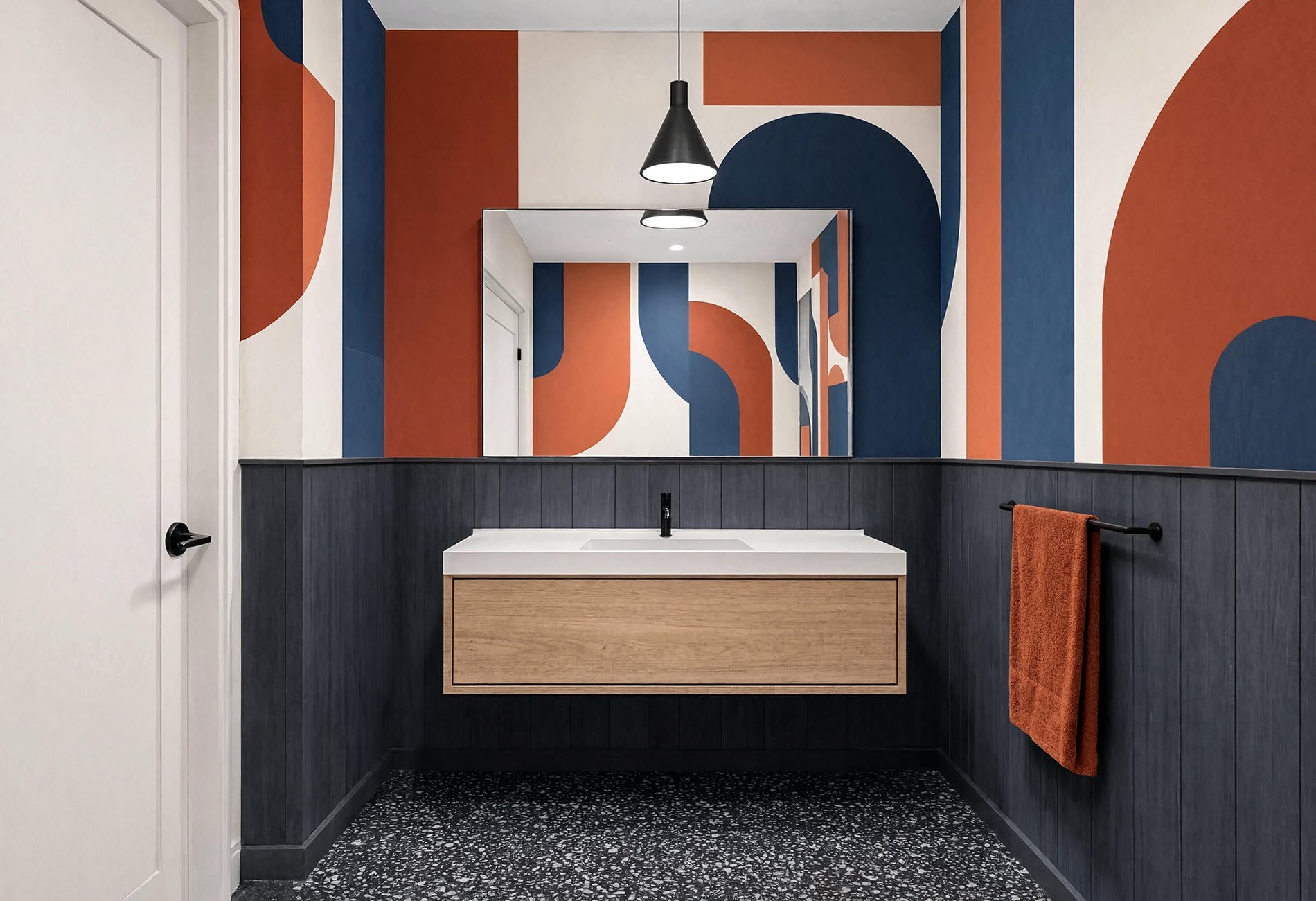 graphic half bath