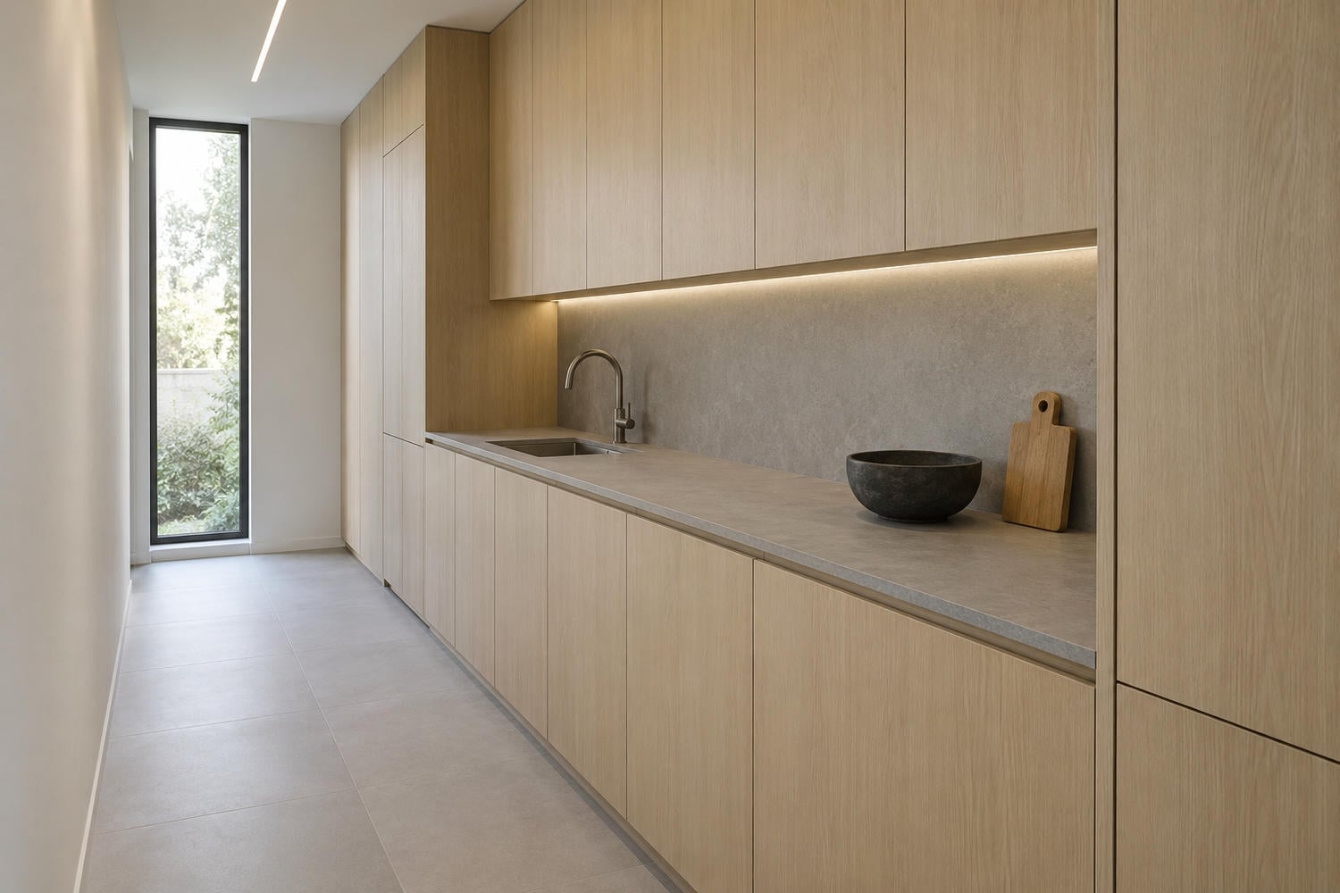minimalist prep room