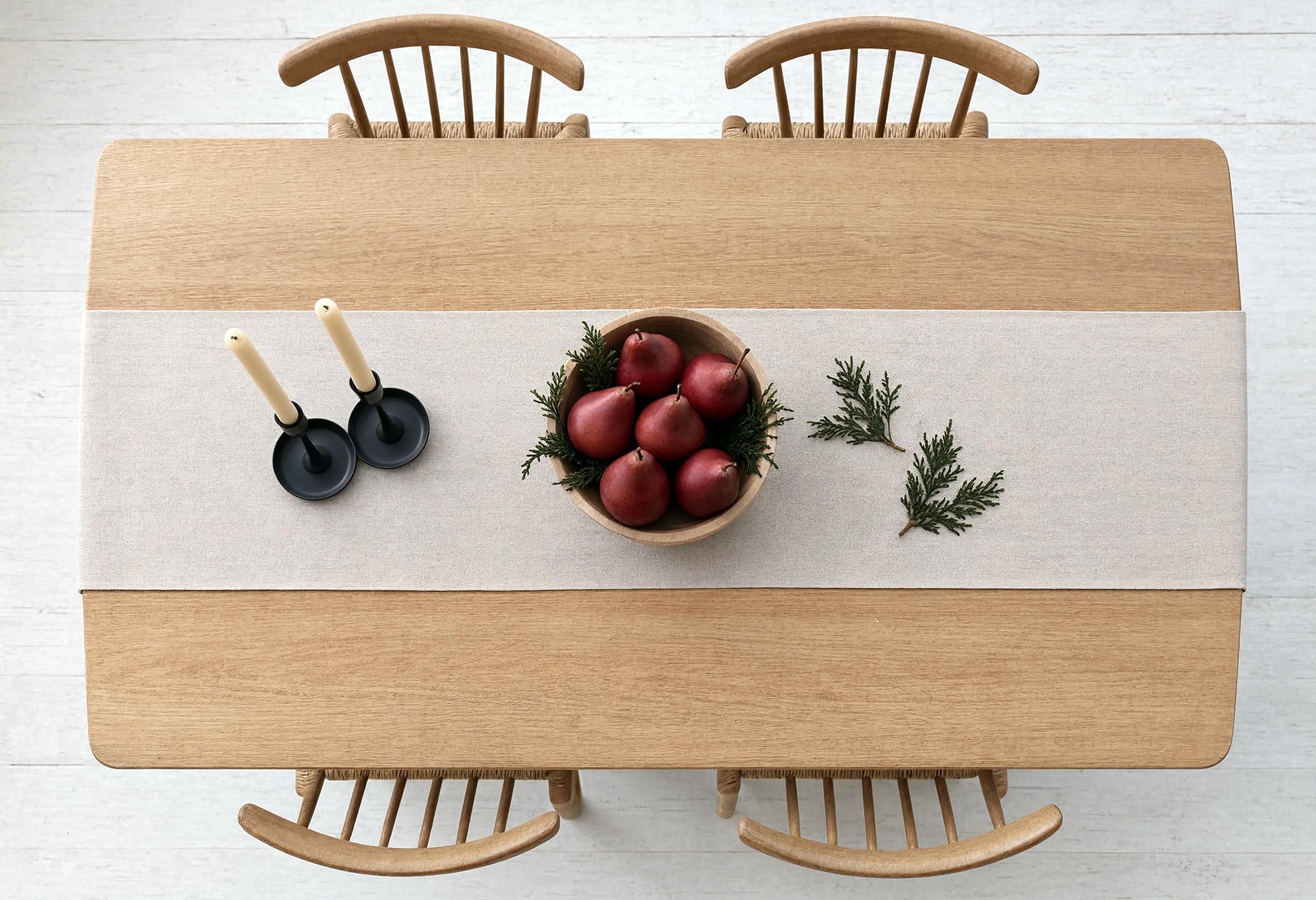 scandi holiday table
