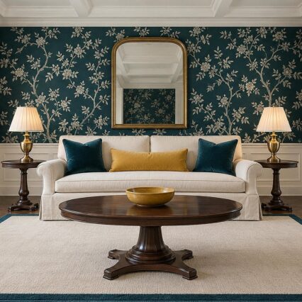 tailored floral room