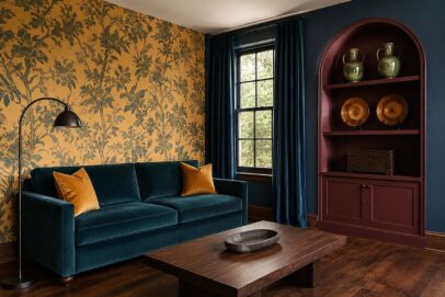 teal collector room