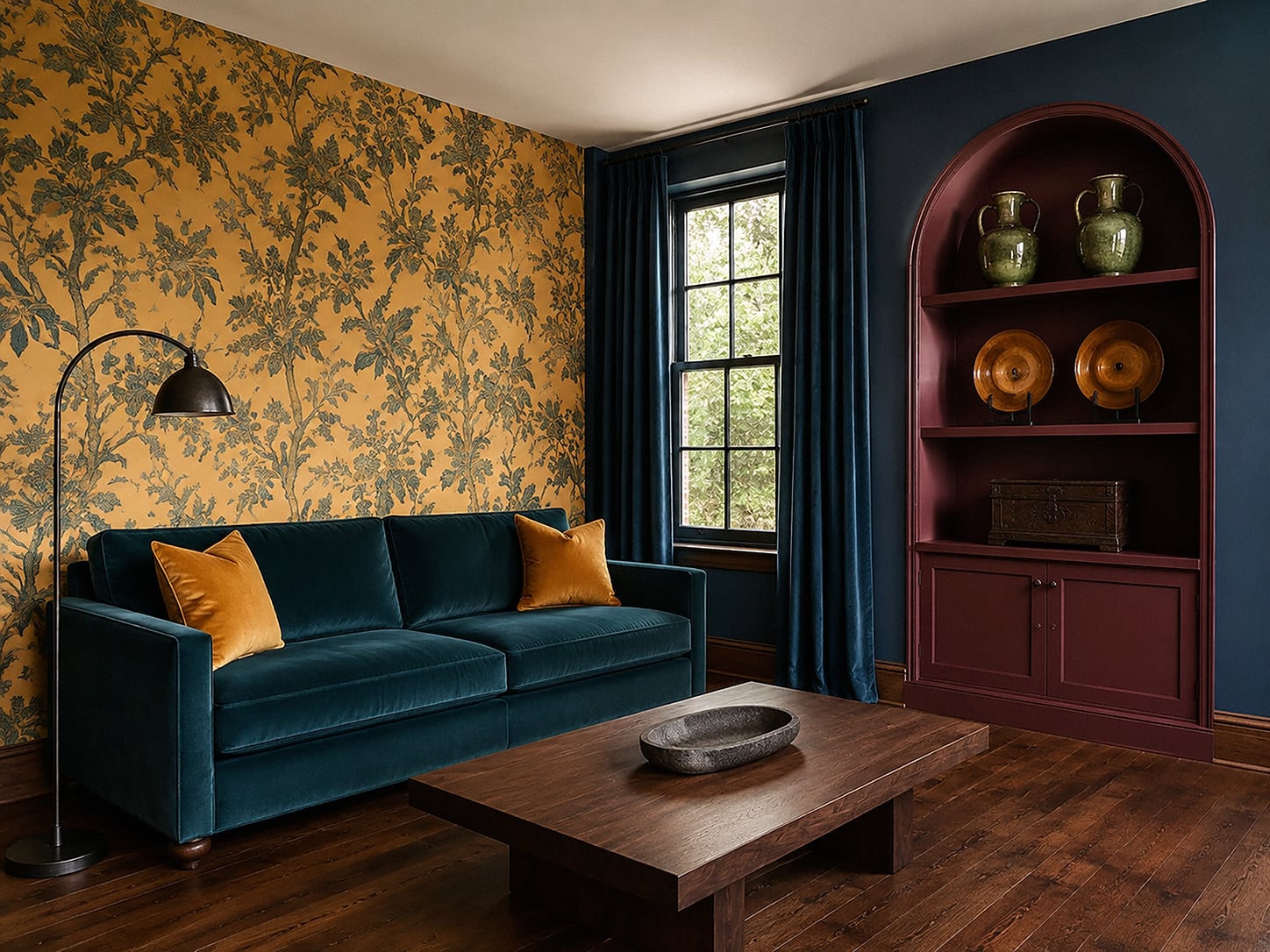 teal collector room