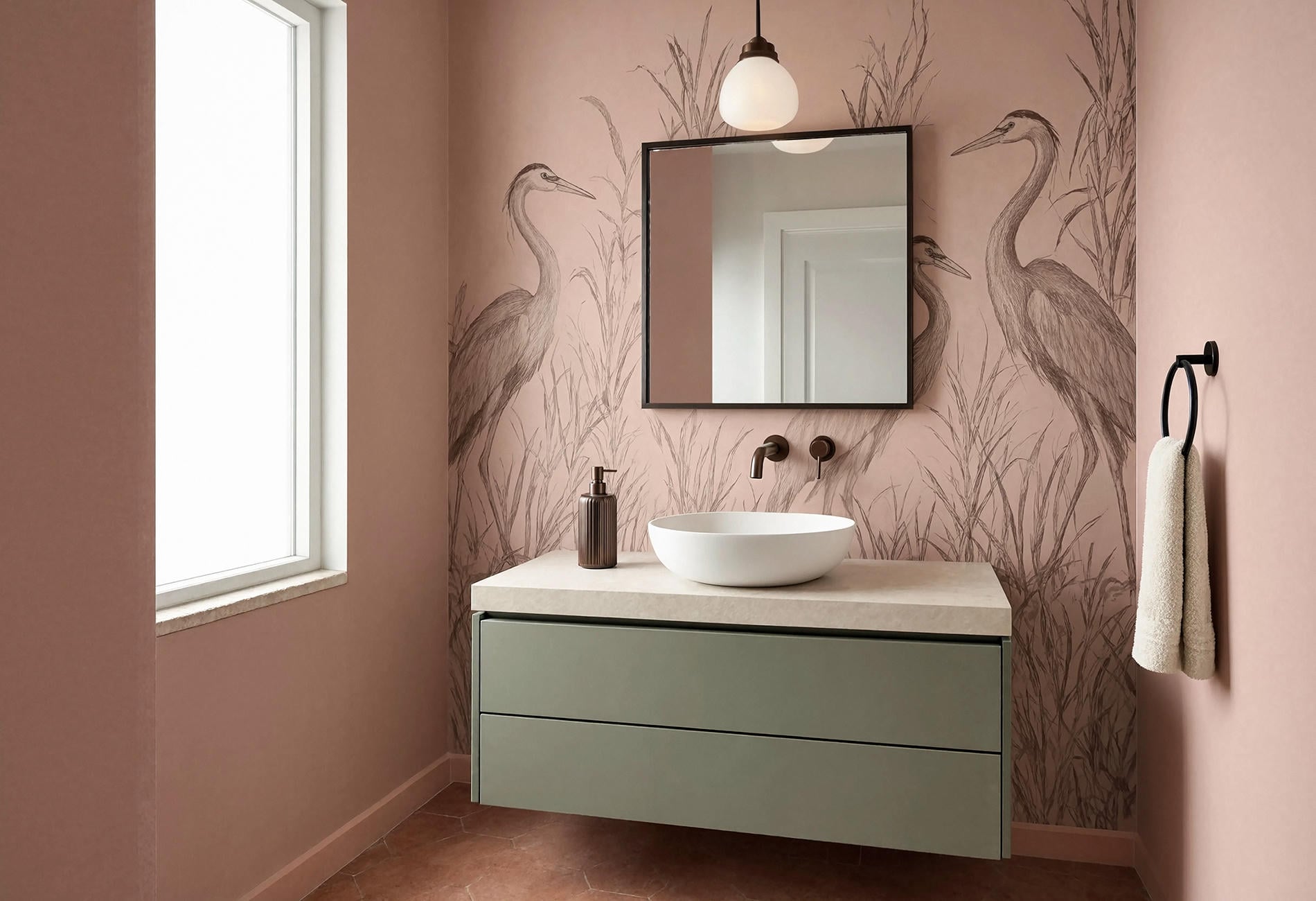 whimsical bird print